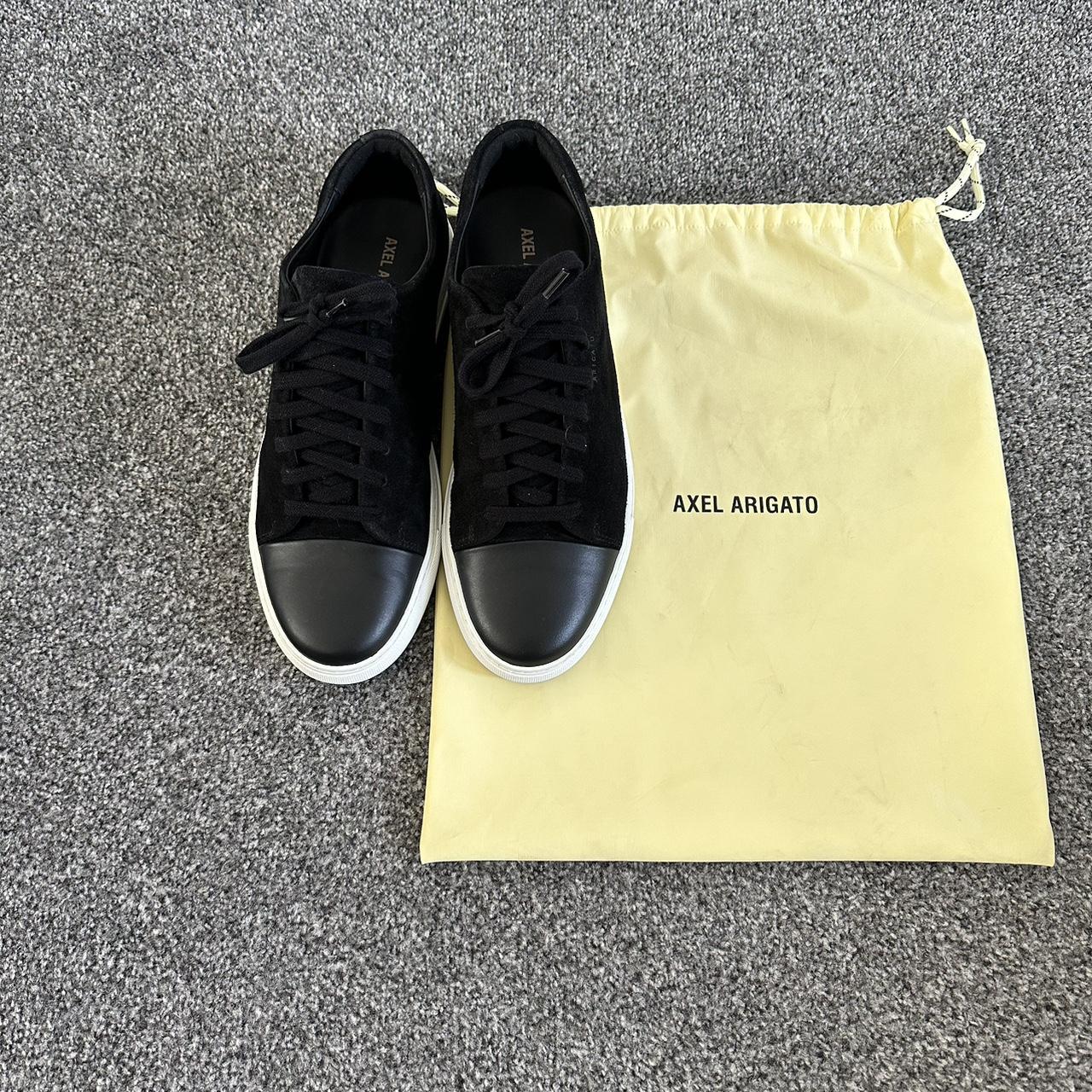 Axel Arigato Suede low top trainers. Worn but... Depop