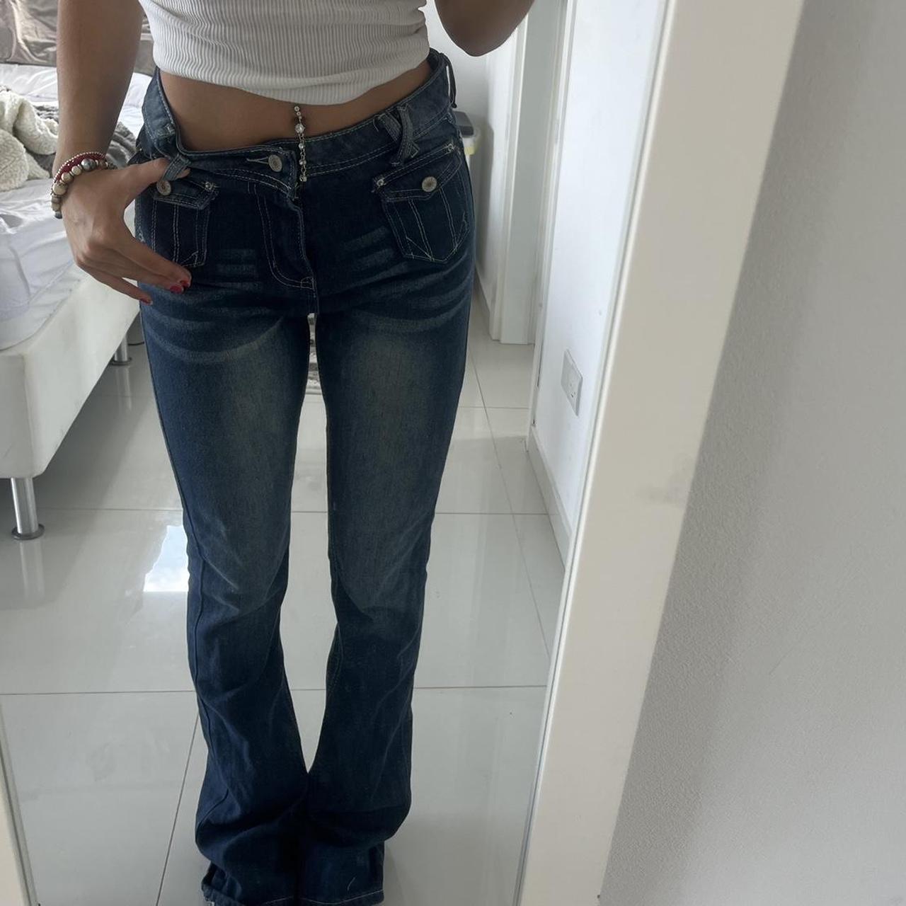 Vintage look Low waisted Flared Jeans Perfect... - Depop