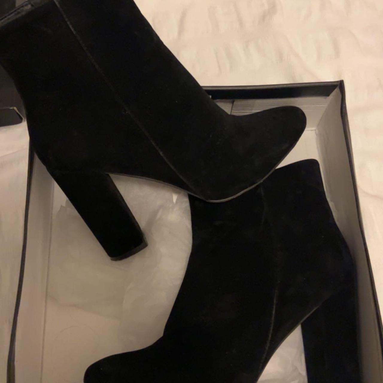 PLT suede heeled boots. Worn once or twice - Depop