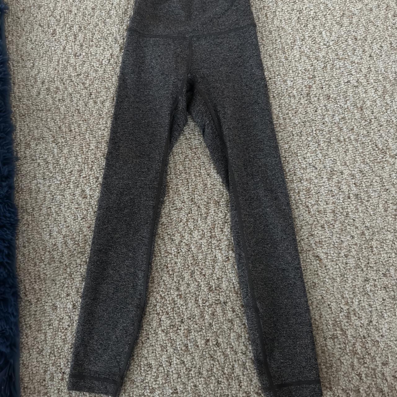Lululemon leggings size 2 gray very minor pilling... Depop