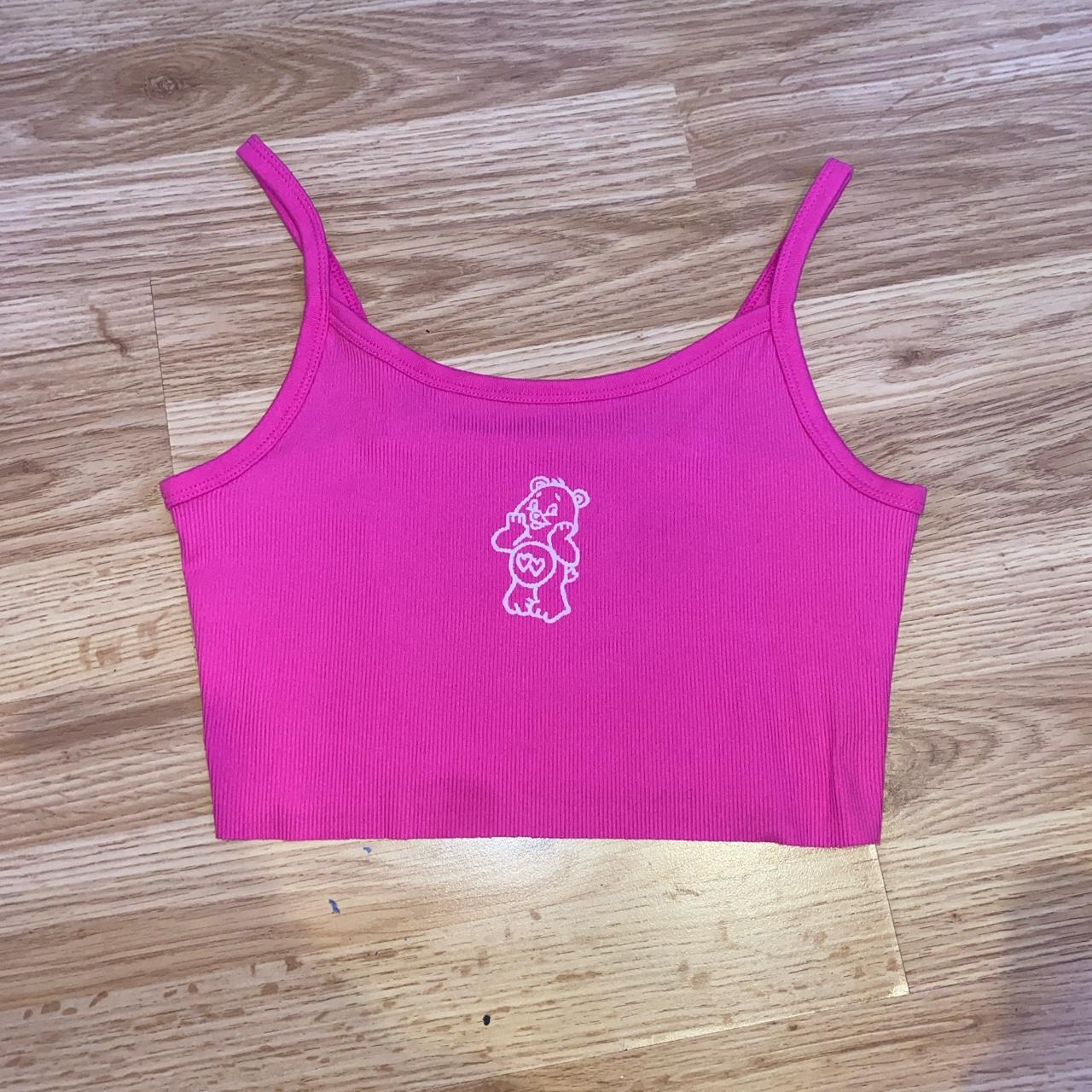 No Boundaries Women's Pink and White Vest