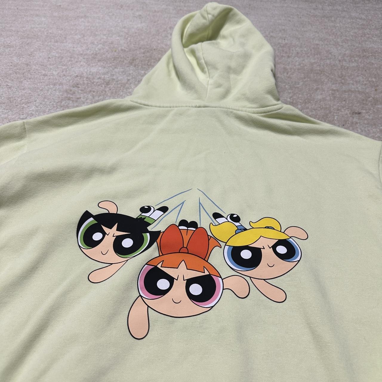 Powerpuff Girls H M Adult XL Green Hoodie Sweatshirt