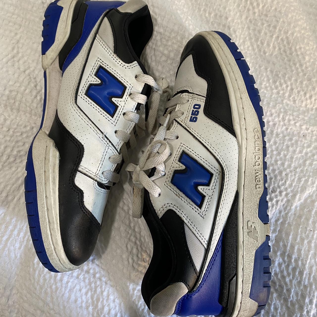 new balance 550 blue and white