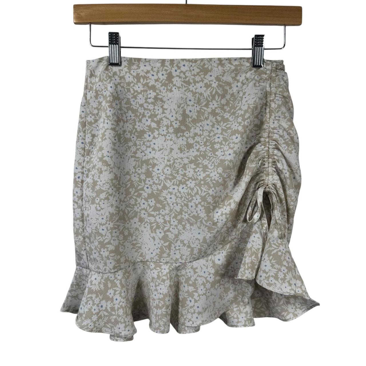 Preloved Women's Skirt - Tan/White - S – By Toget… - image 1