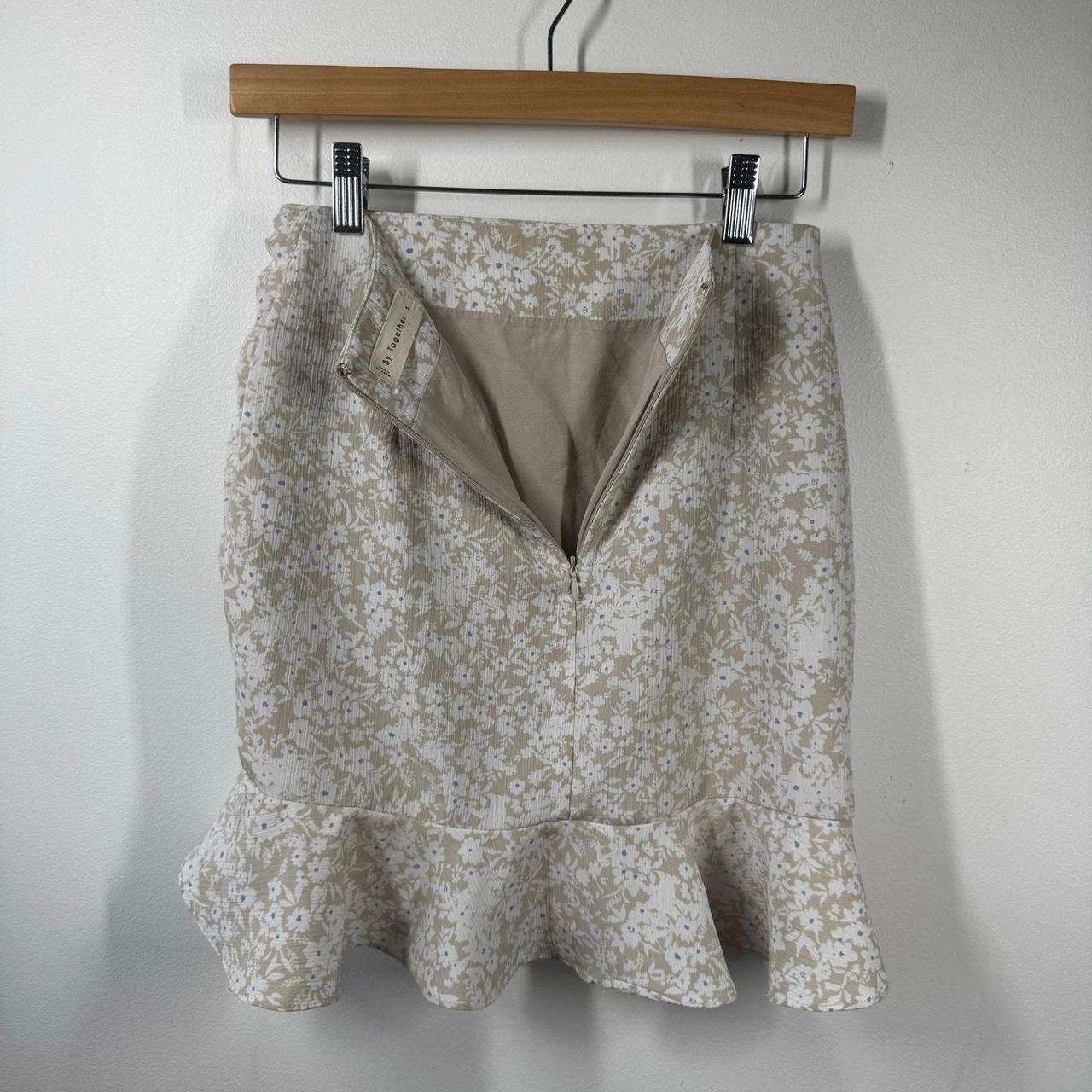Preloved Women's Skirt - Tan/White - S – By Toget… - image 2