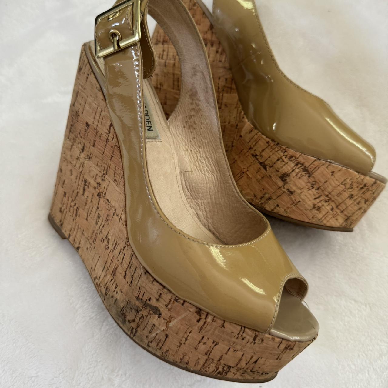 Steve madden peep toe wedges online