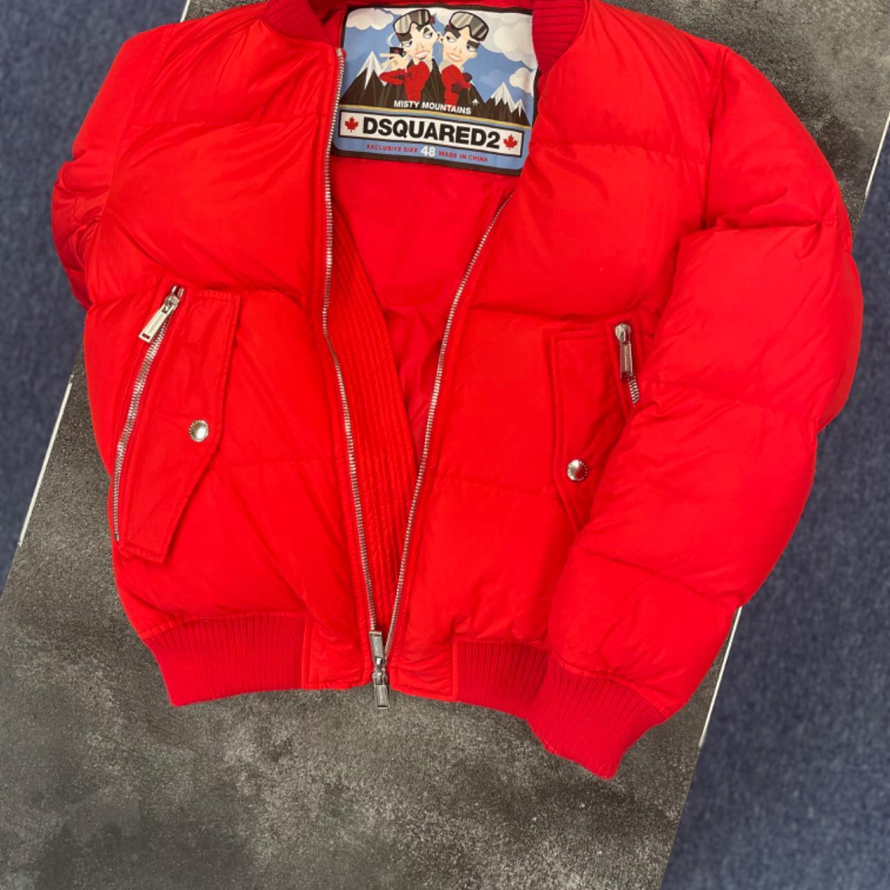 Dsquared red bomber jacket Size 48