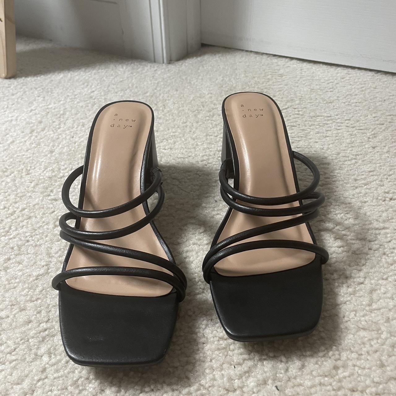 Target black best sale sandal heels