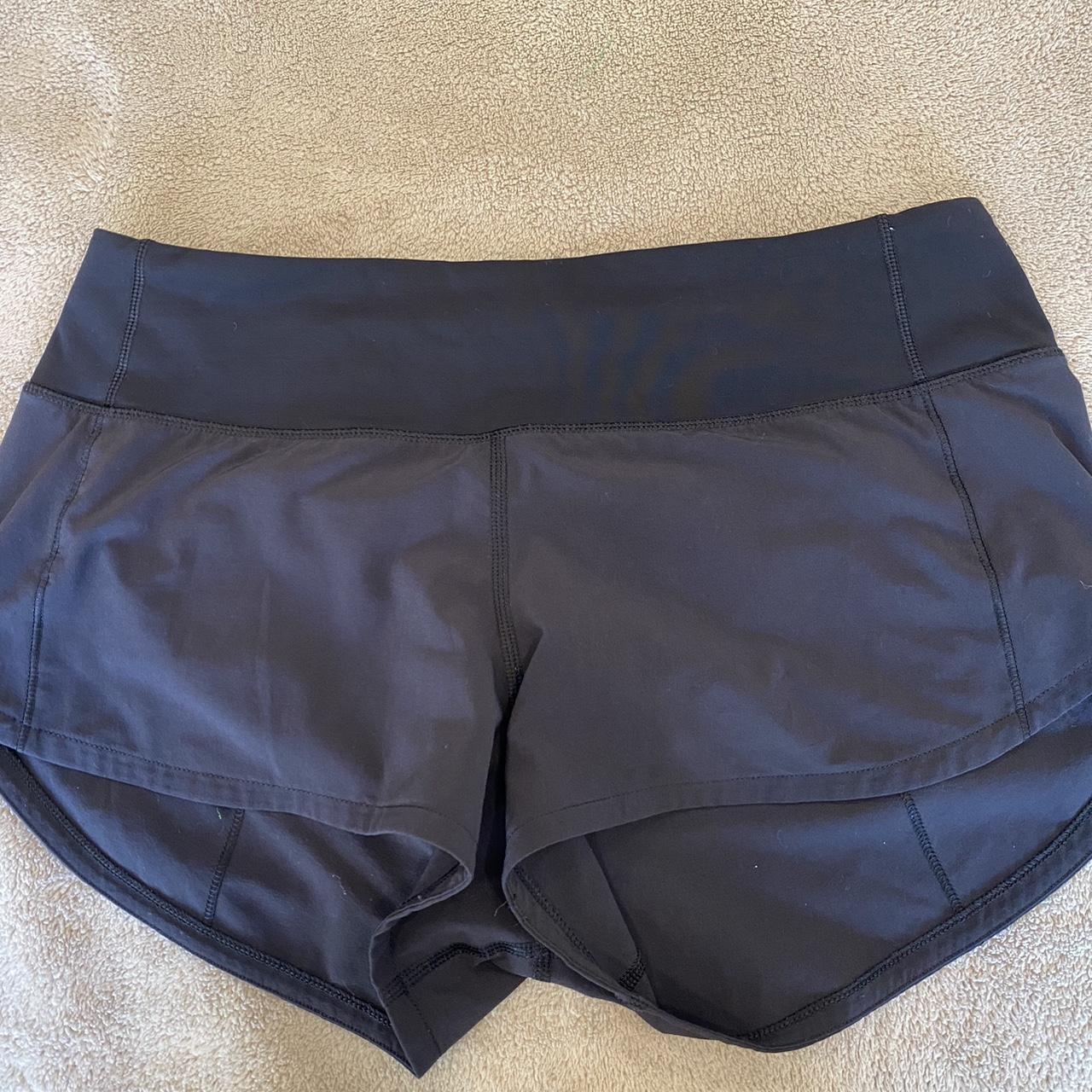 Lululemon low rise 2.5 length speed up shorts in a... - Depop