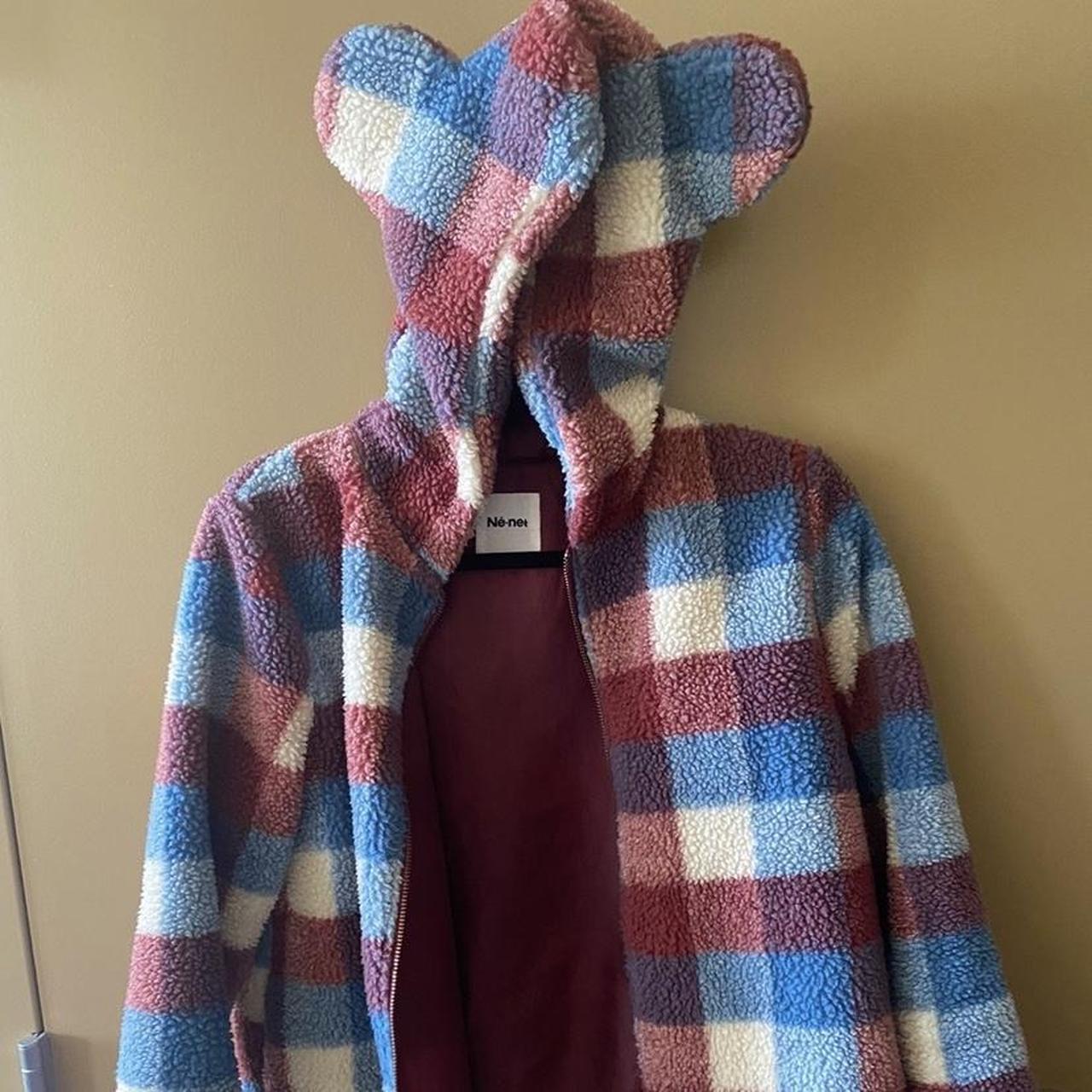 Issey Miyake Men's Red and Blue Jacket Depop