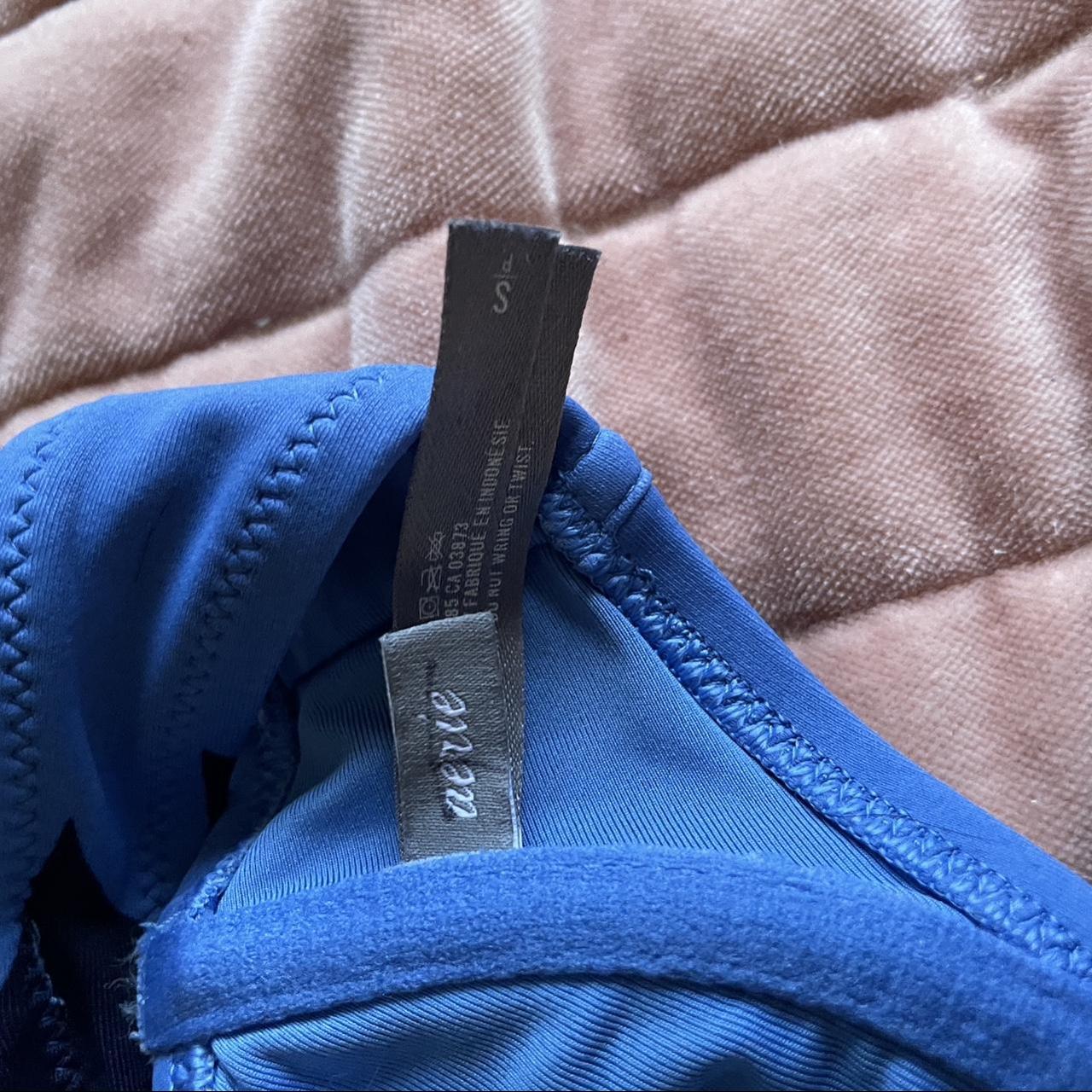 Aerie Women's Navy and Blue Bikiniandtankinitops Depop