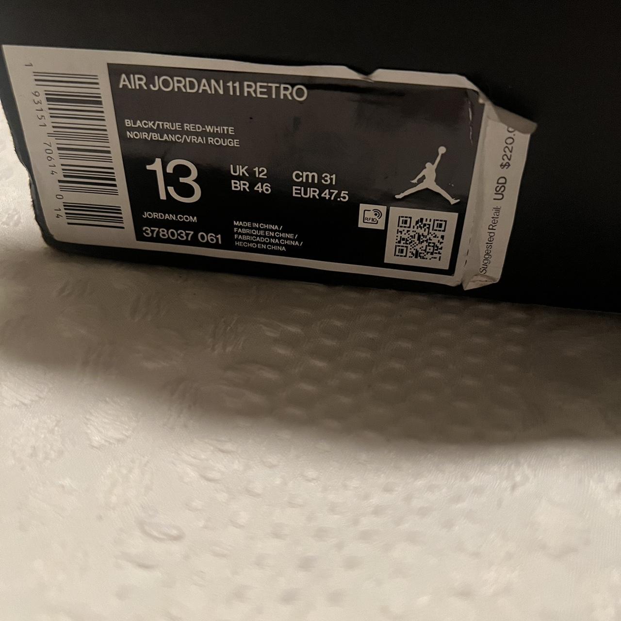jordan bred 11 size 13 mens
