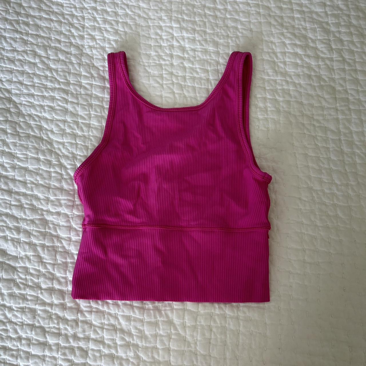 lululemon power pivot tank - sonic pink 🩷 - size 2... - Depop