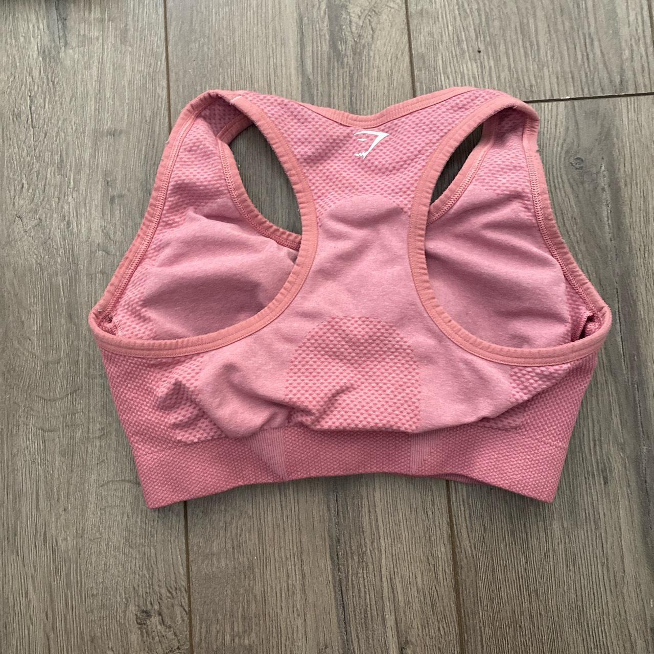pink small gymshark sports bra Depop