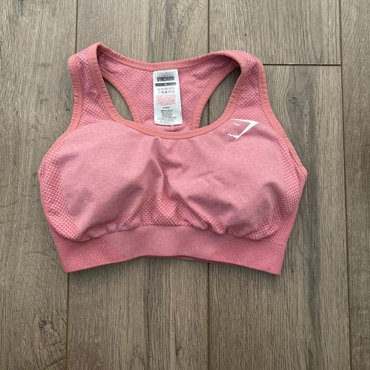 pink small gymshark sports bra Depop