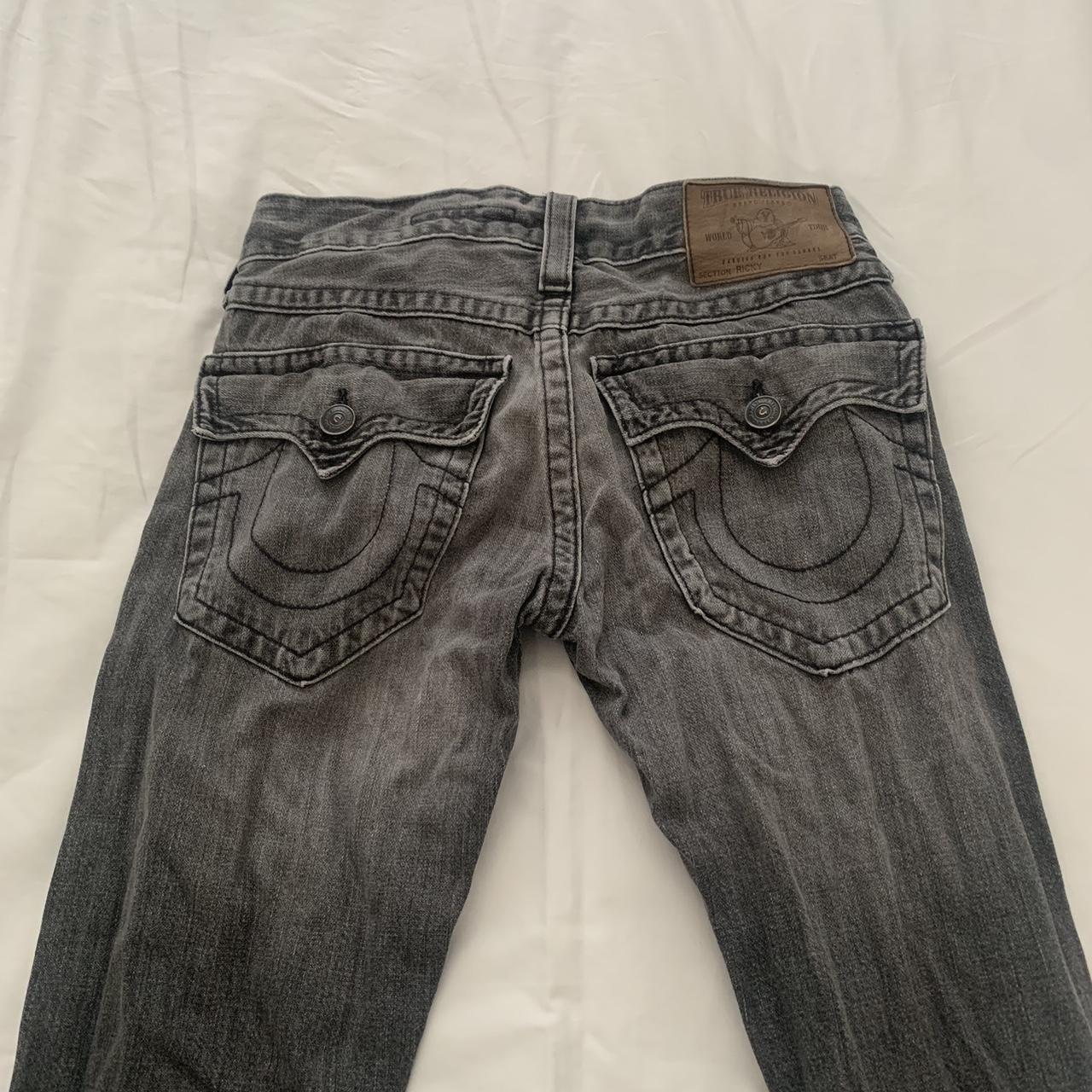 Mens True Religion Grey Jeans Size 28 (xs/s)... - Depop