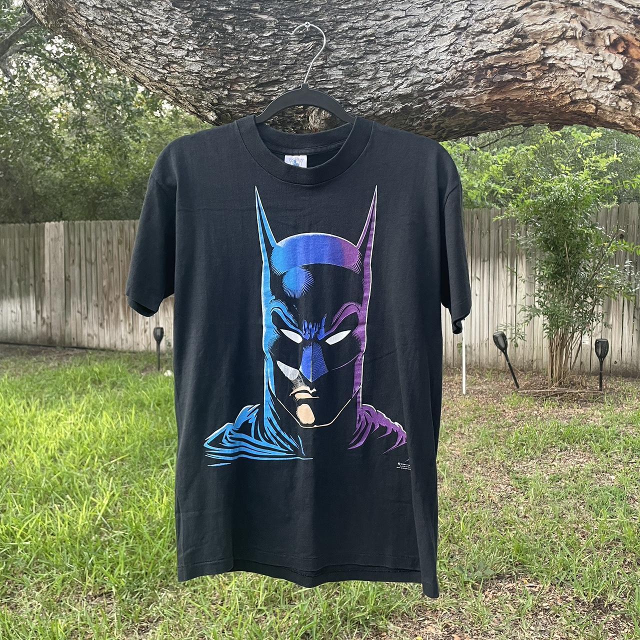 Vintage 1989 Batman Single Stitch Made in USA Black... - Depop