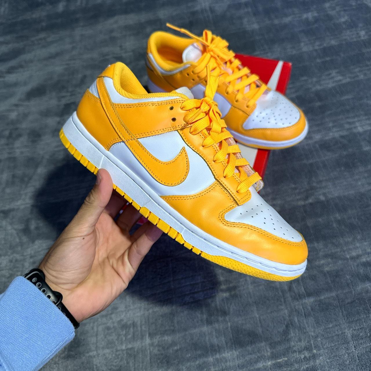 Laser Orange Dunks Size 10W (8.5 Men) 9/10... - Depop