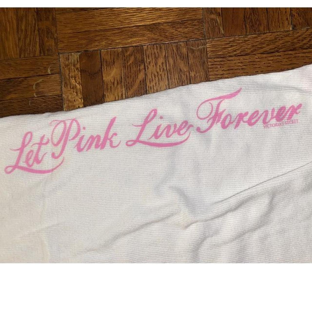 Victoria's Secret Women's White and Pink Shirt | Depop