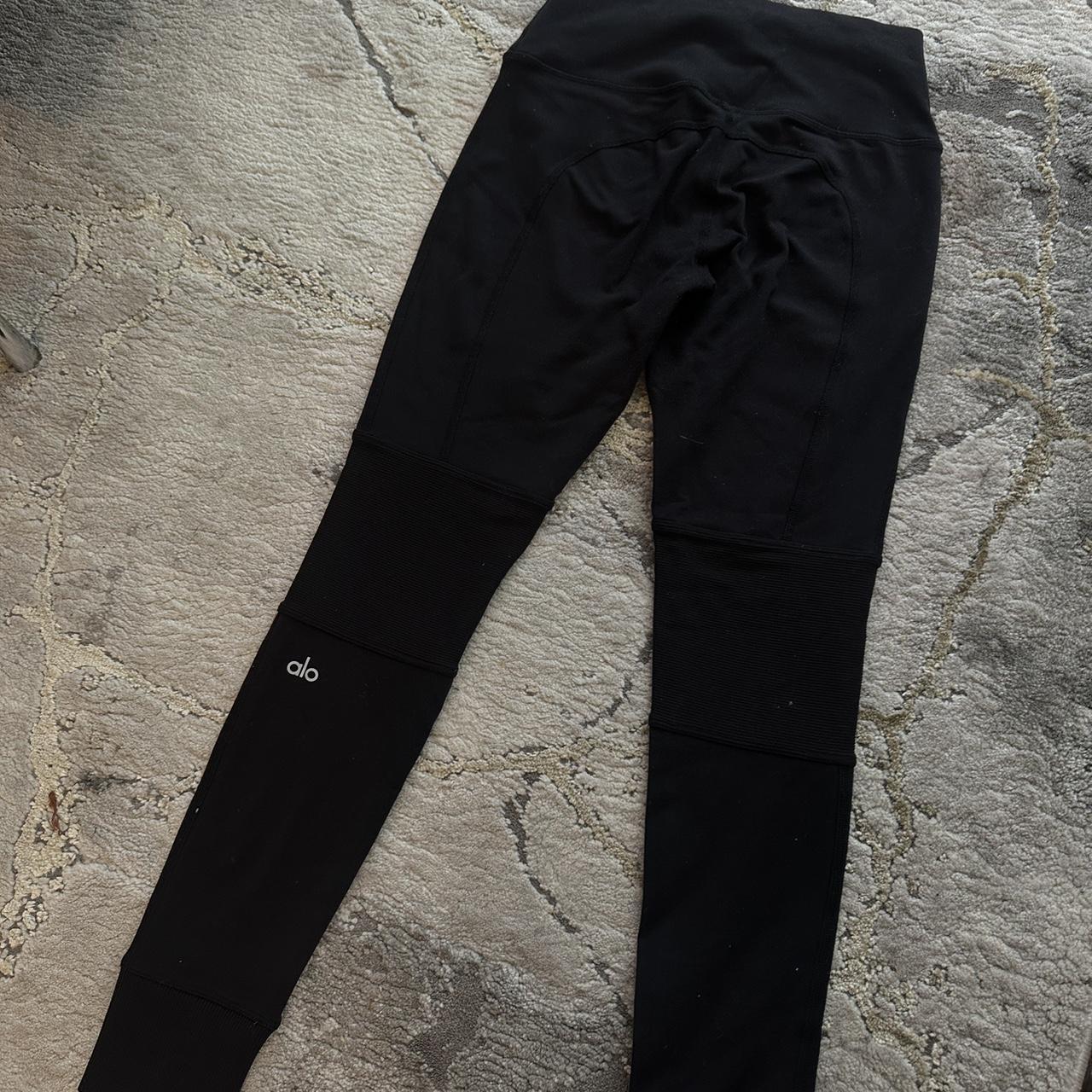 alo high waist black leggings, a staple basic! ♥️... - Depop