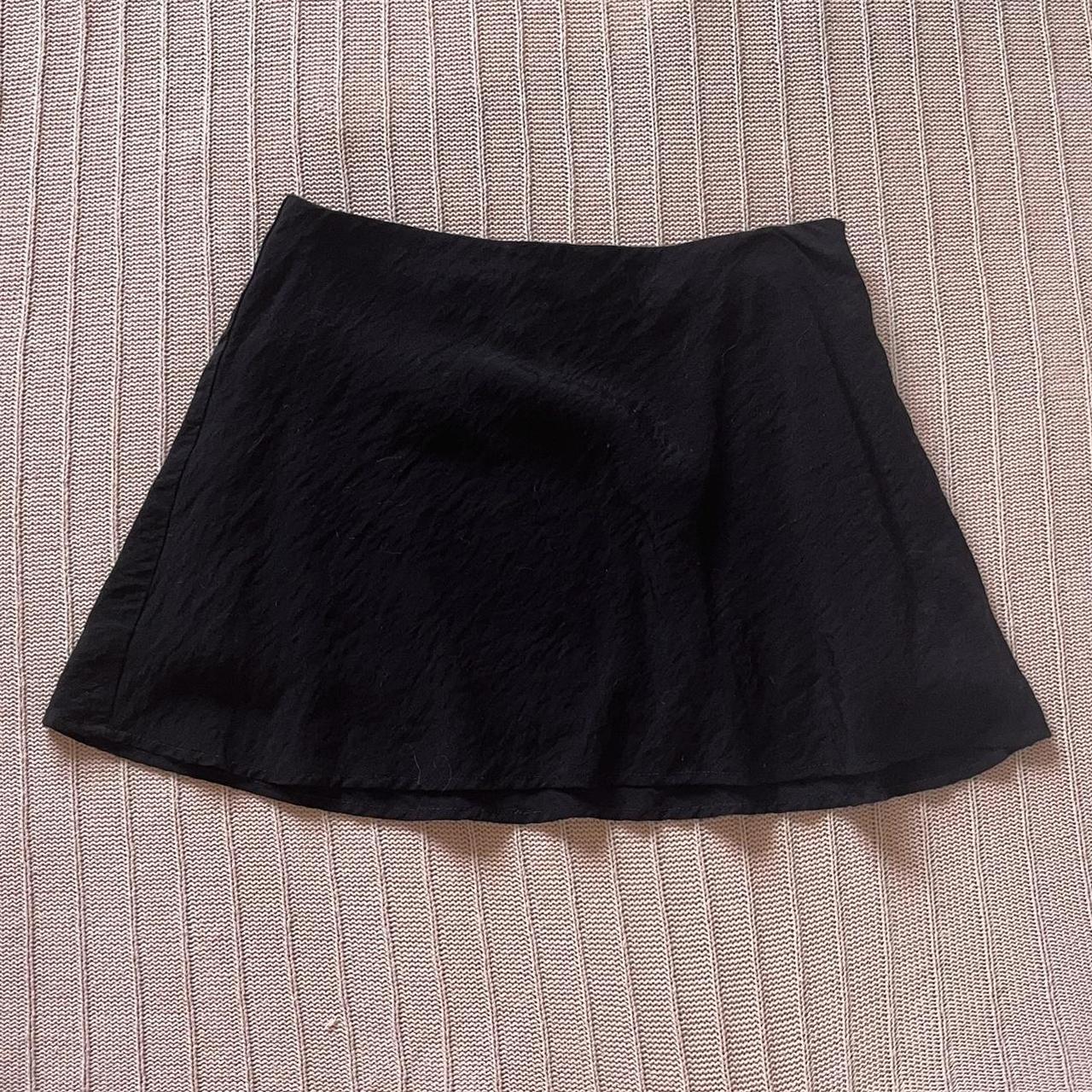 Urban Outfitters Black Mini Skirt ️‍🔥 Linen material-... - Depop