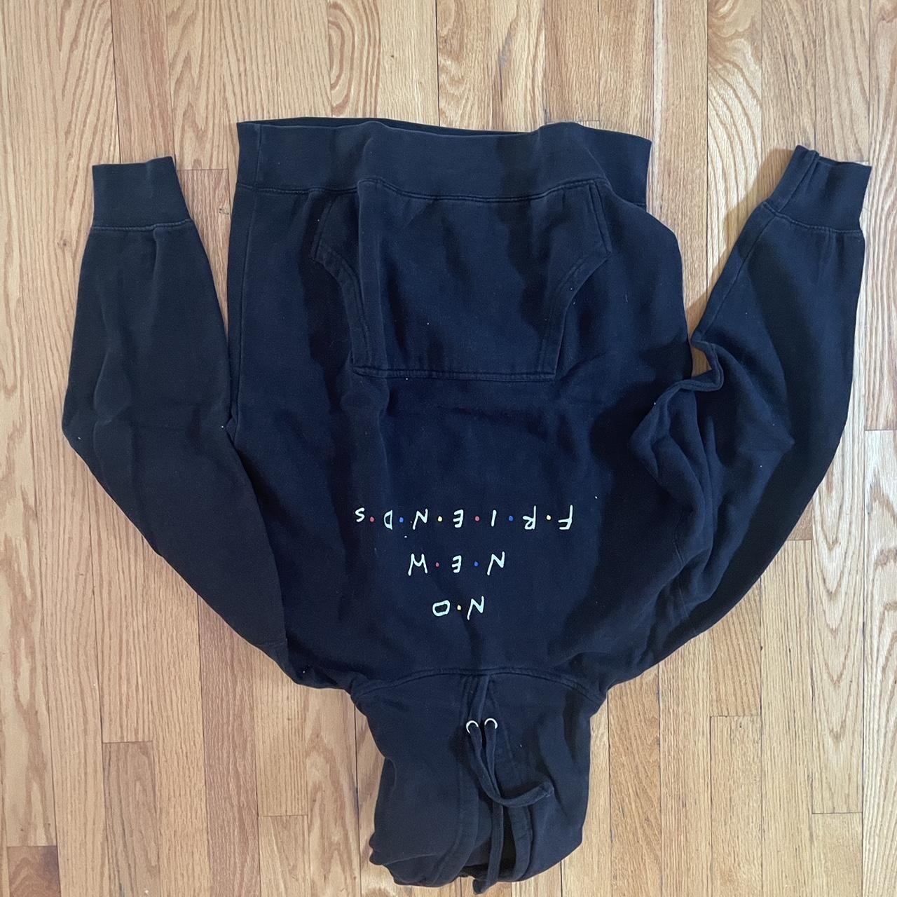 No New Friends Black Hoodie Depop