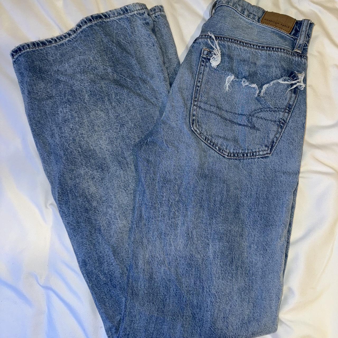 Lowrise Baggy Flare American Eagle Jeans Size 000 Depop