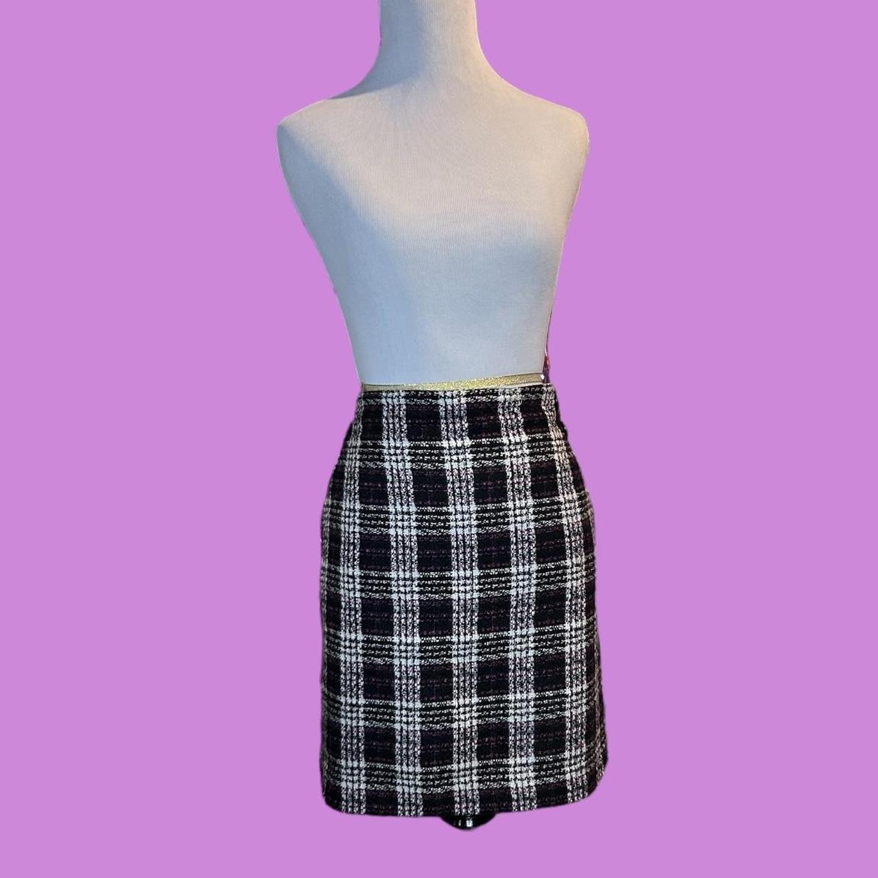 Plaid midi shop skirt loft