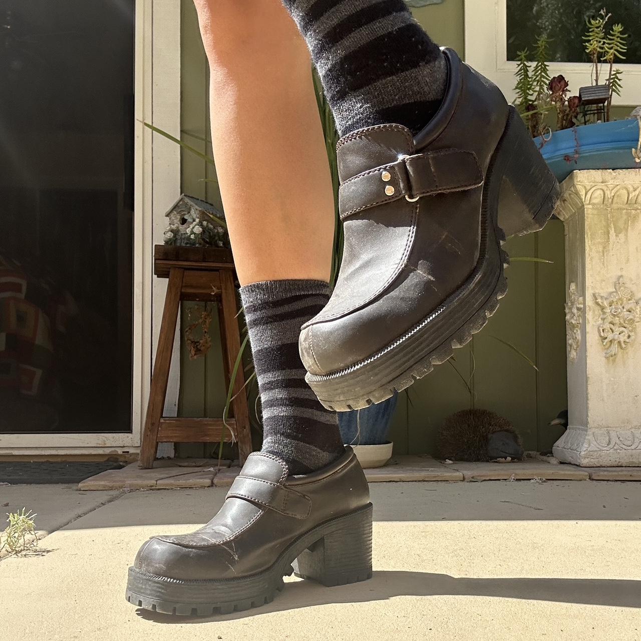 90s platform loafers