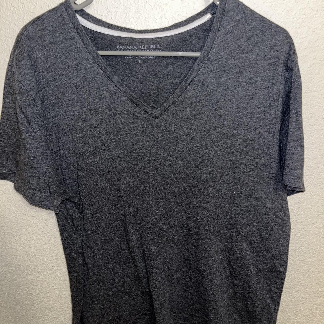 Banana Republic Pima Performance V Neck Tee Shirt... Depop