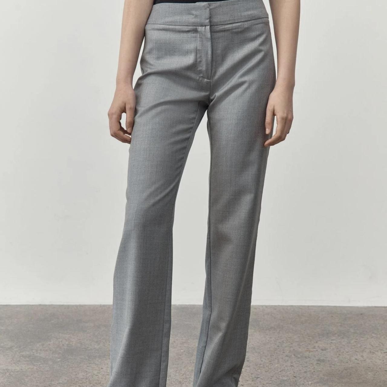 St Agni mid rise grey pants Size medium Brand... - Depop