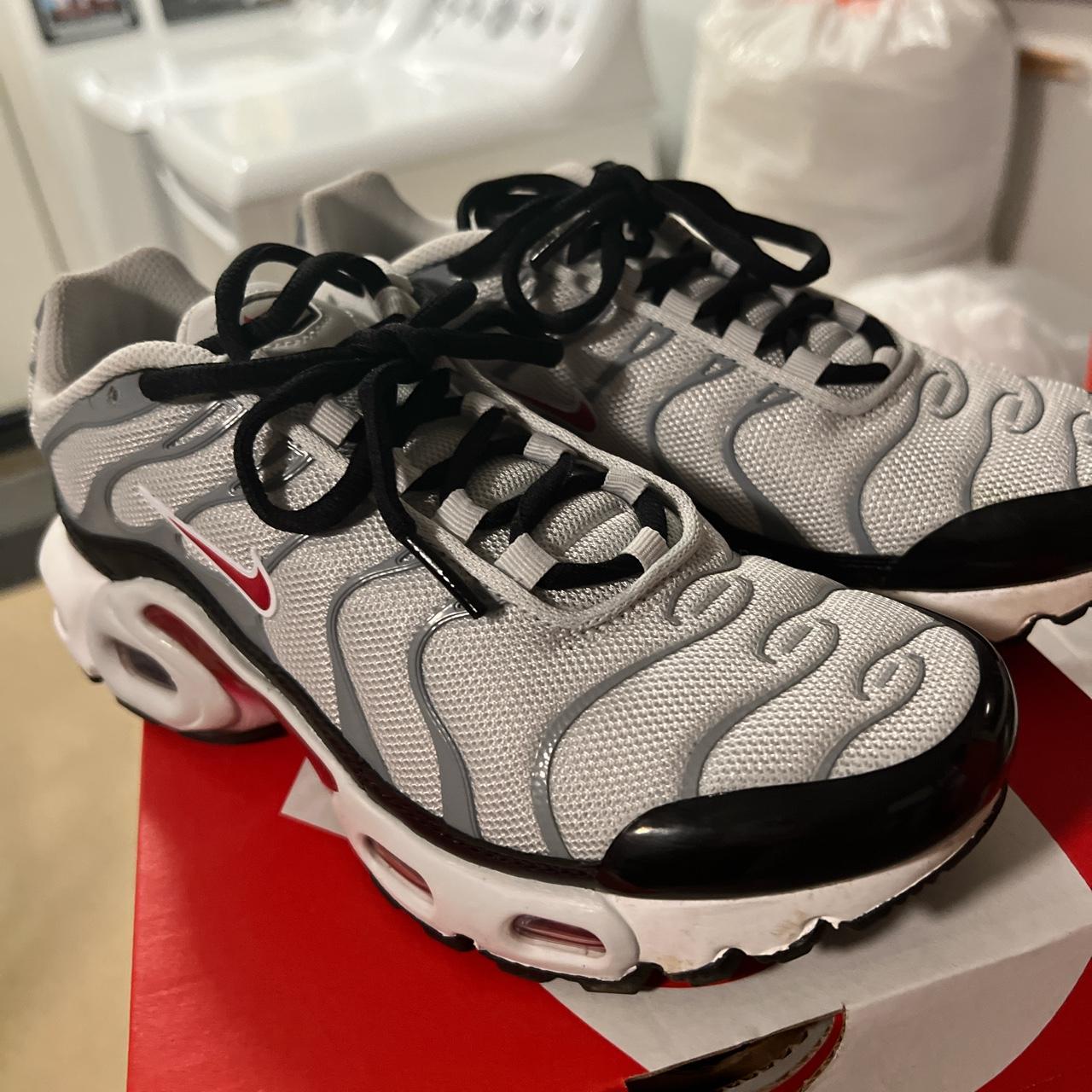 Nike air max plus Photon dust / varsity red Big... - Depop