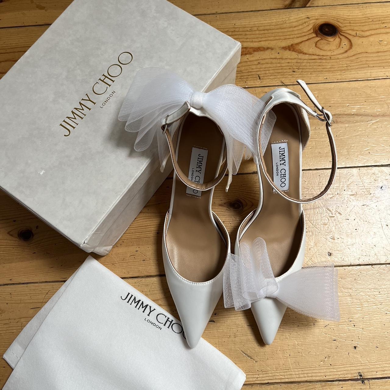 Jimmy Choo, Averly bridal bow shoe dupe from DHGate... Depop