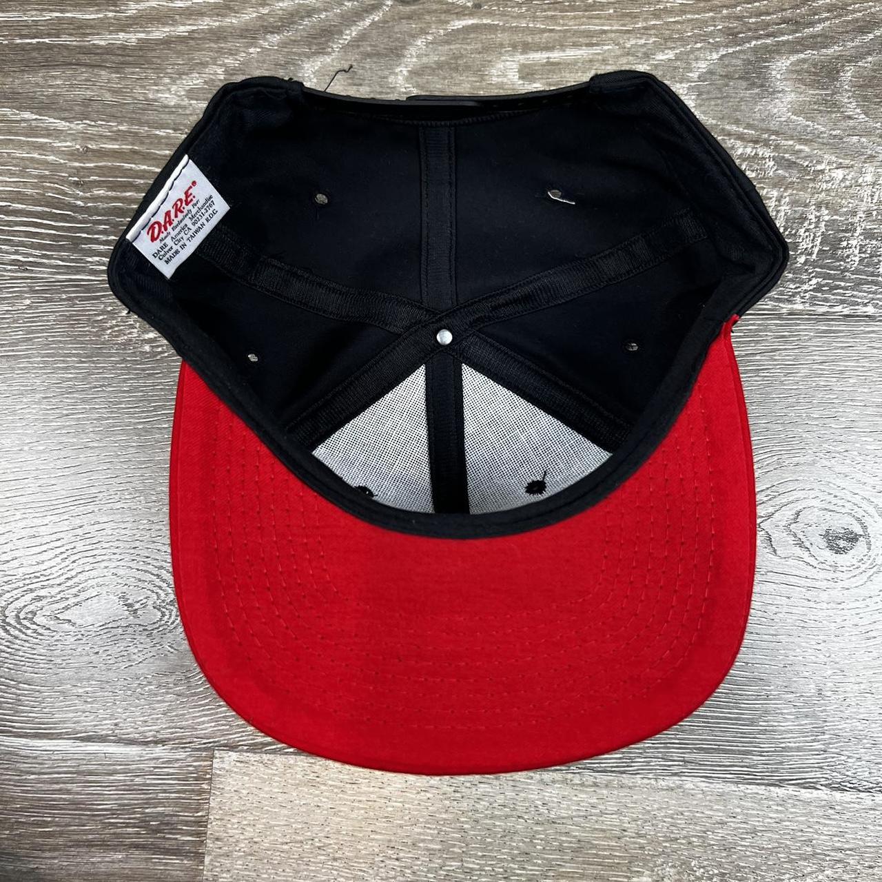 Men's Black and Red Hat | Depop