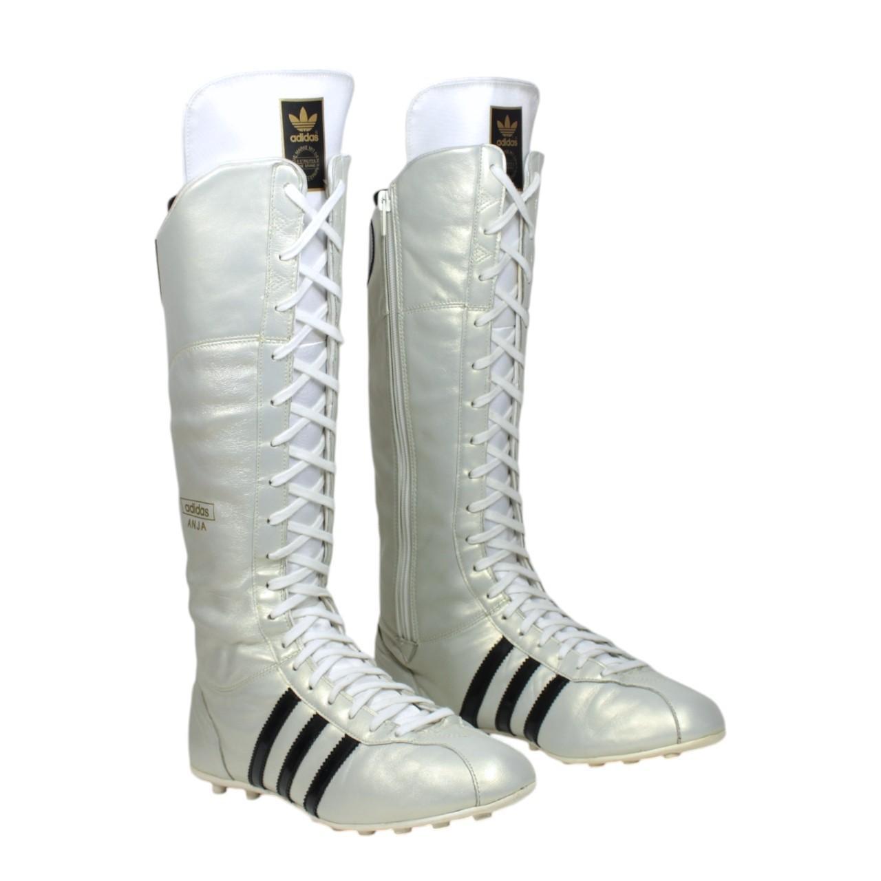Rare vintage Adidas Midiru lace-up leather boots in | Depop