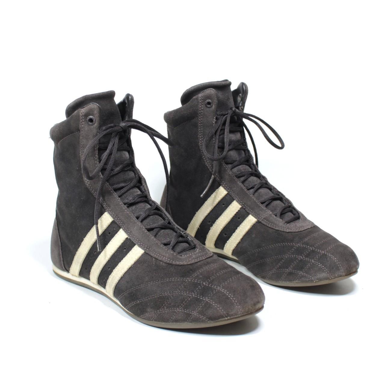 Rare vintage Adidas Midiru lace-up leather boots in | Depop
