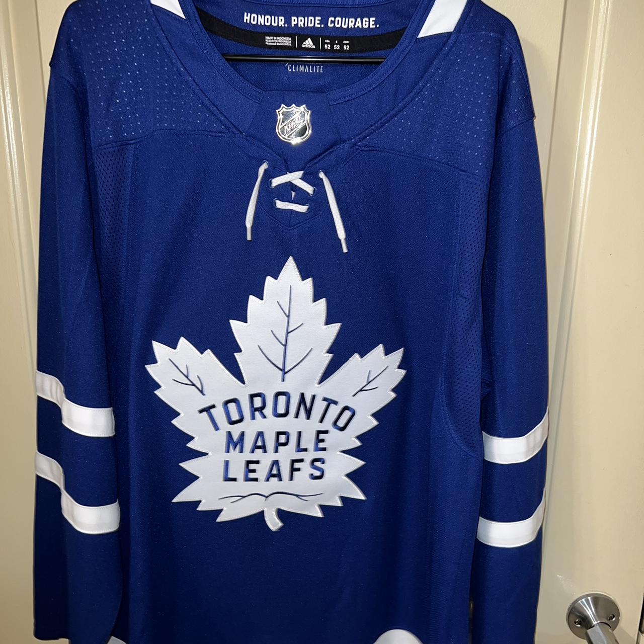 Men's Toronto Maple Leafs adidas Blue Home Authentic Blank Hockey