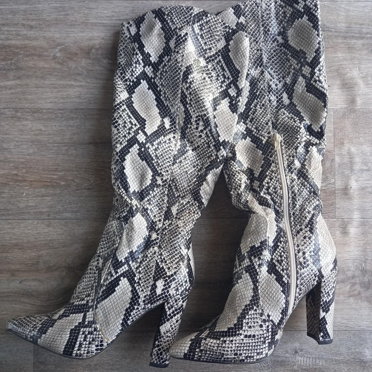 River island snake sales print boots