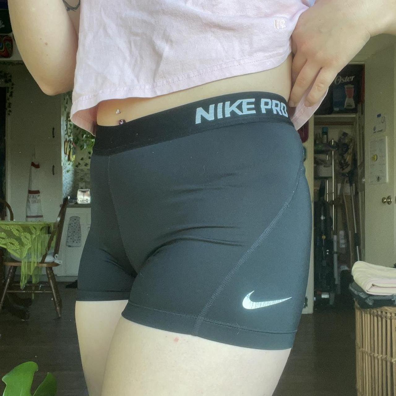 womens black nike spandex