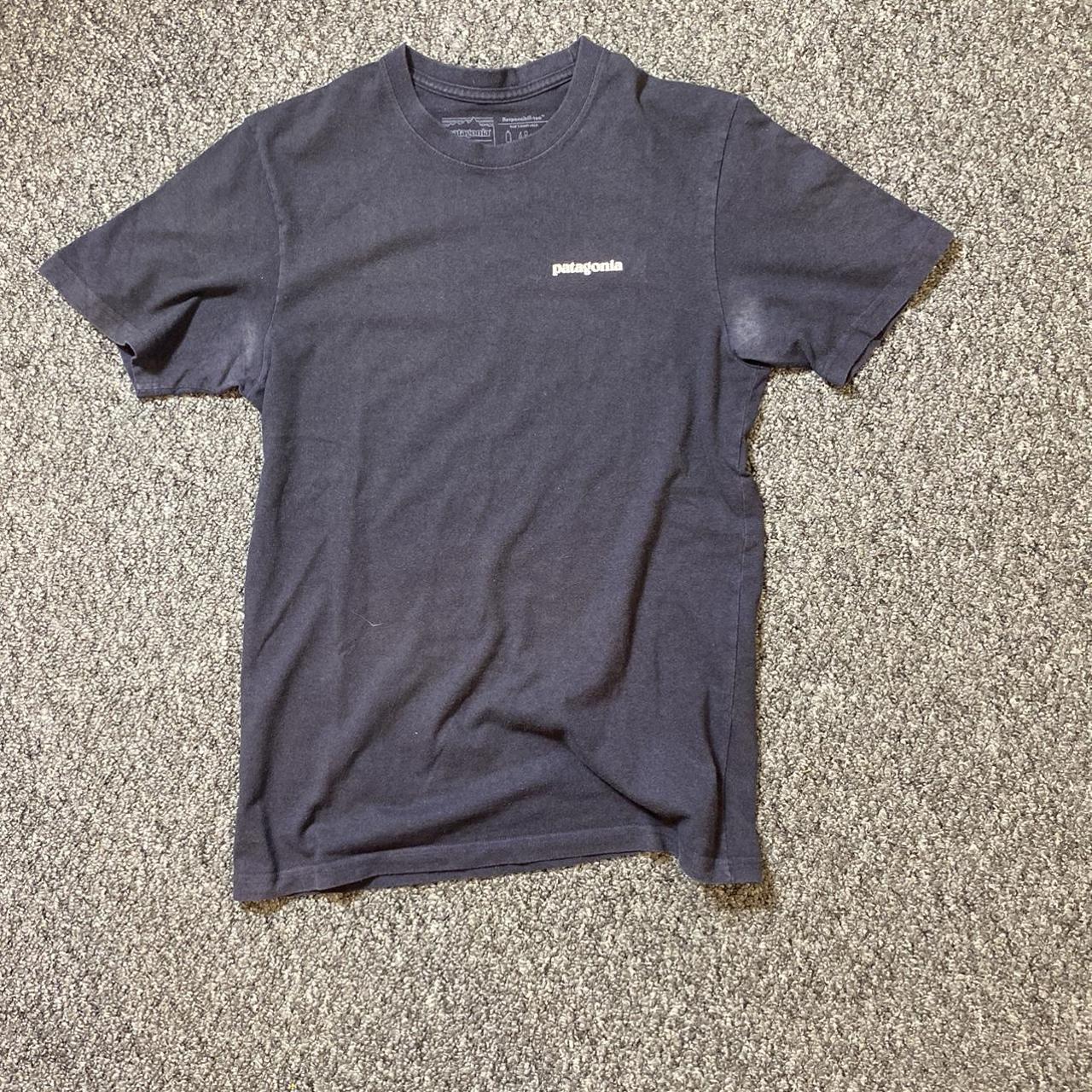 Navy patagonia t shirt Condition: Used but high... - Depop