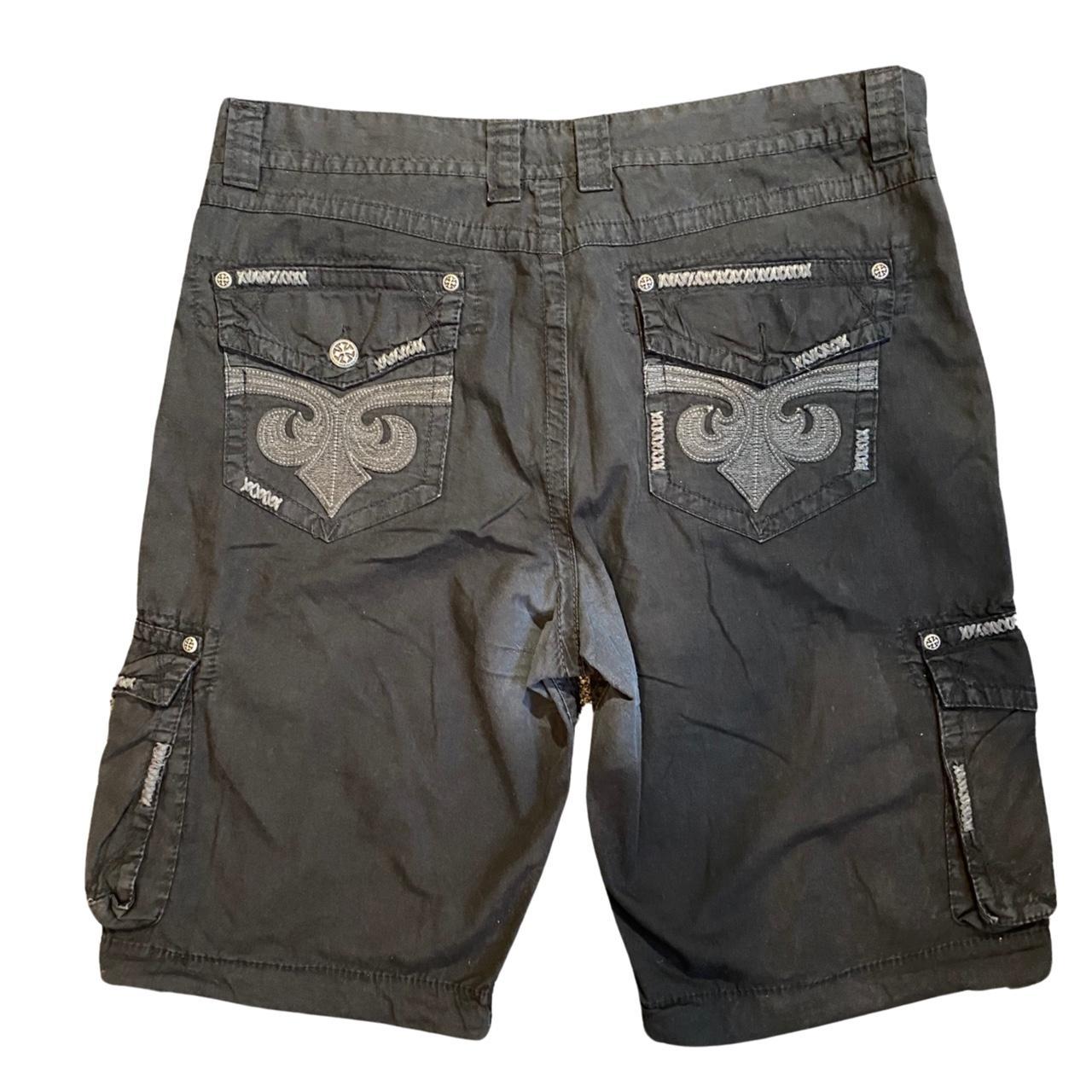 Affliction cargo shorts black these shorts are an. Depop