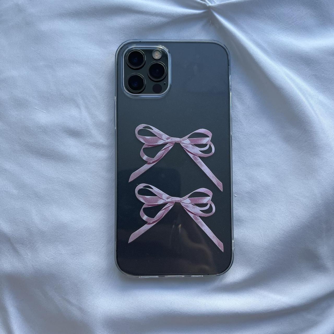 iPhone 12 Pro bow case adorable 😭 coquette brand... - Depop