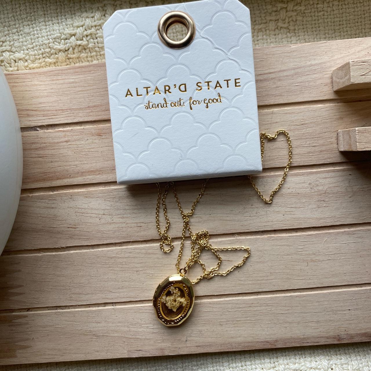 Altar'd State Women's Gold and White Jewellery Depop