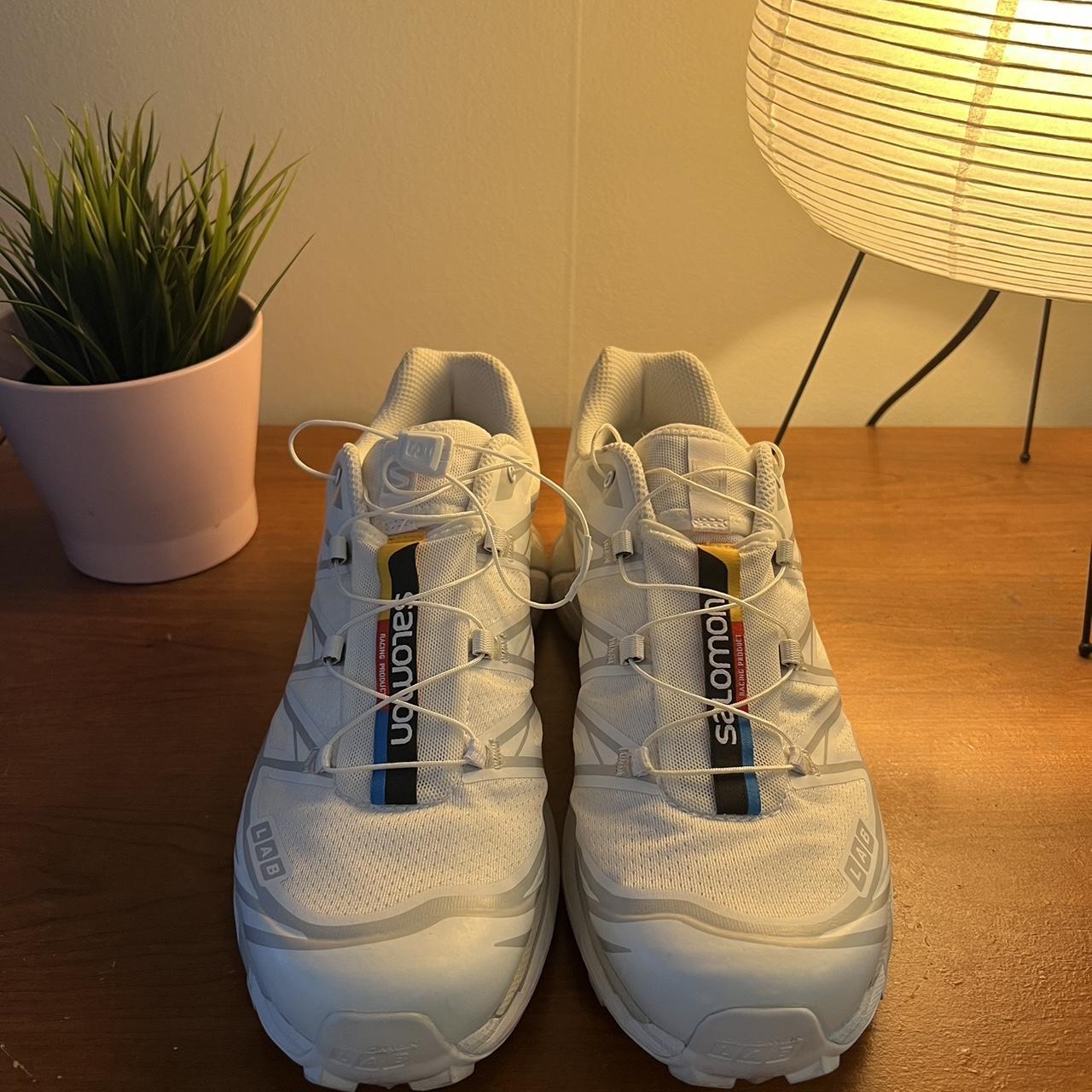 Saloman White XT-6 Sneakers - Size 12 Like new... - Depop