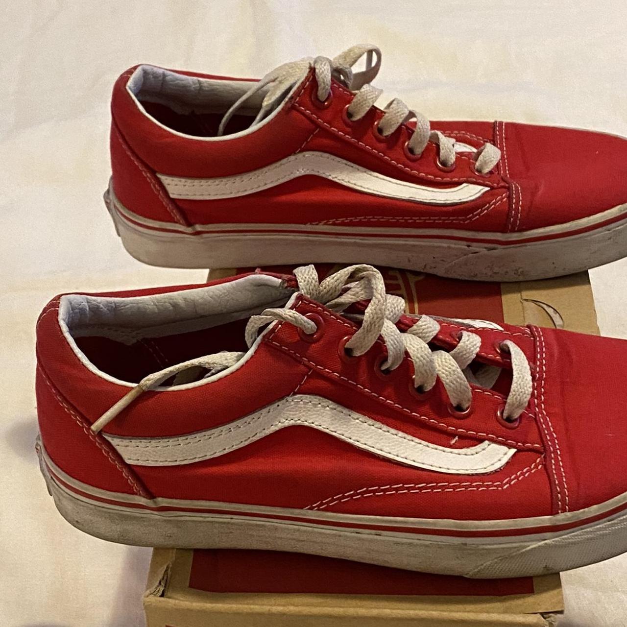 Red Vans - Depop