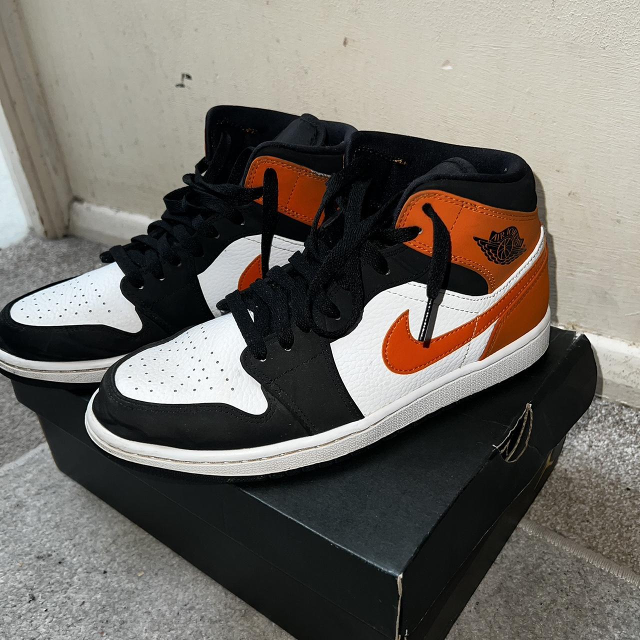 jordan 1 mid shattered backboard orange