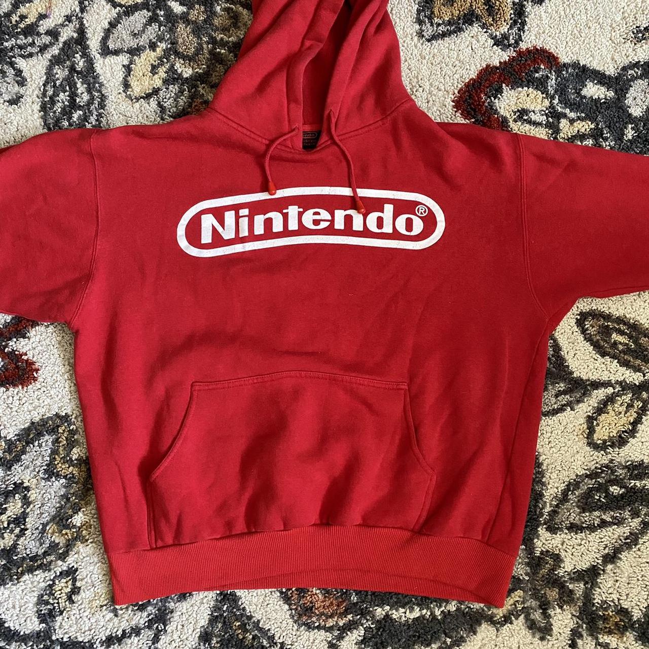 Red best sale nintendo hoodie