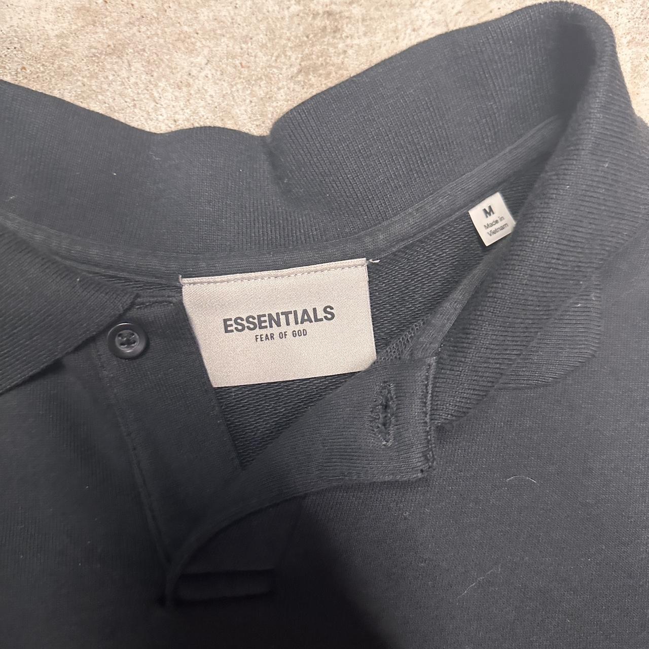 fear of god essentials polo long sleeve great for... - Depop