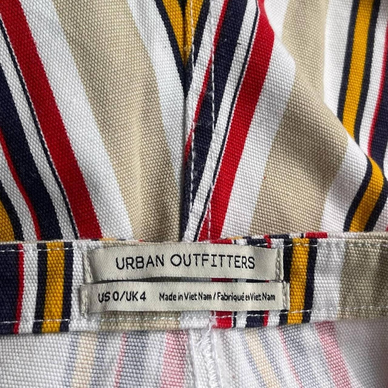 Urban Outfitters High Rise Retro Pinstriped... Depop