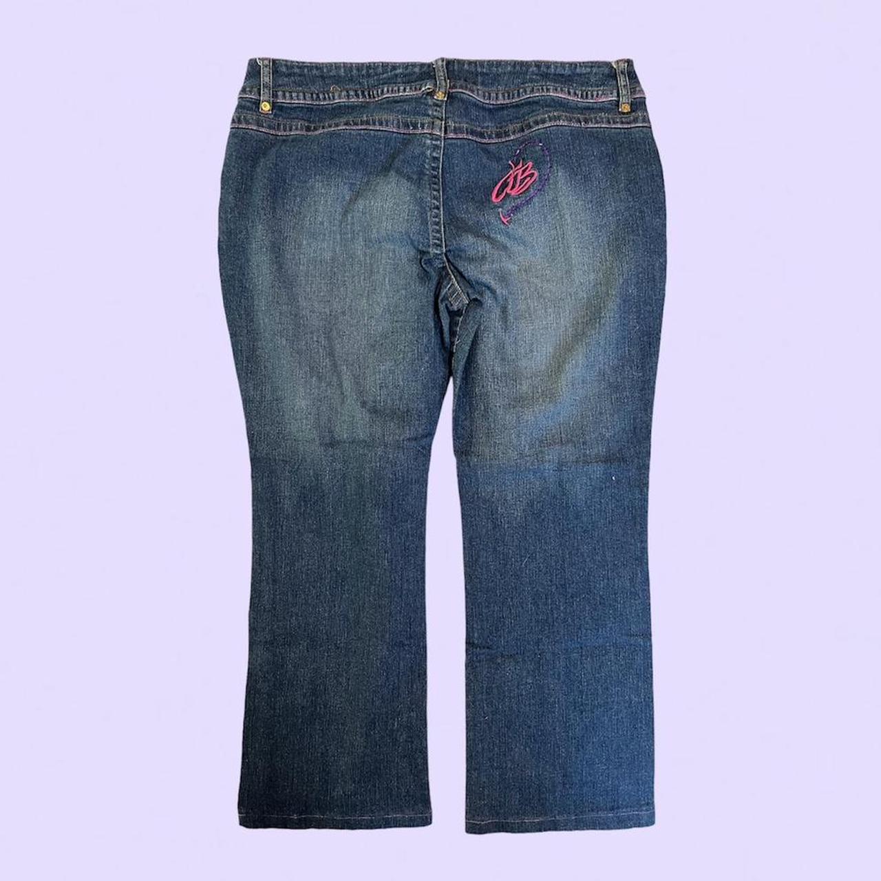 y2k apple 🍎 bottom jeans/ capris tagged a size 18... - Depop